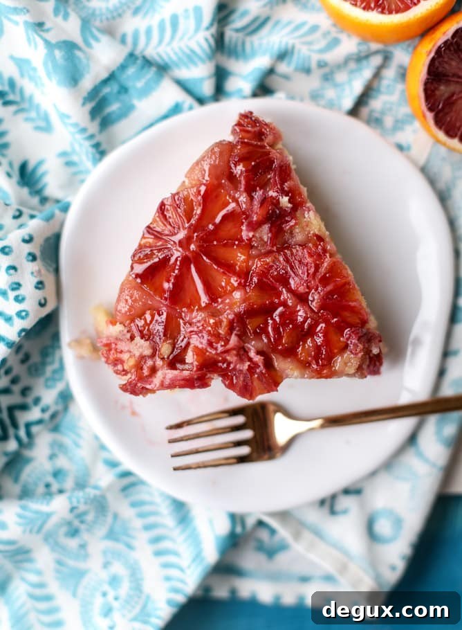 blood orange upside down cake I howsweeteats.com