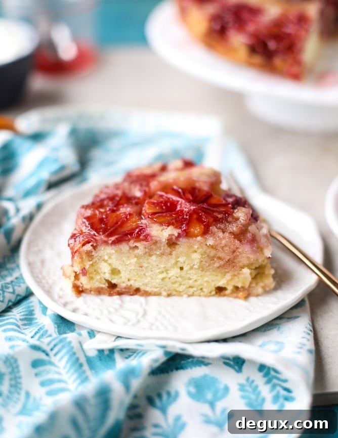 blood orange upside down cake I howsweeteats.com