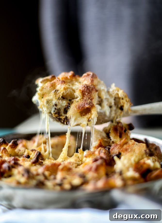 Roasted Caauliflower Shells & Cheese Bake with Crispy Topping 5 roasted cauliflower shells and cheese I howsweeteats.com