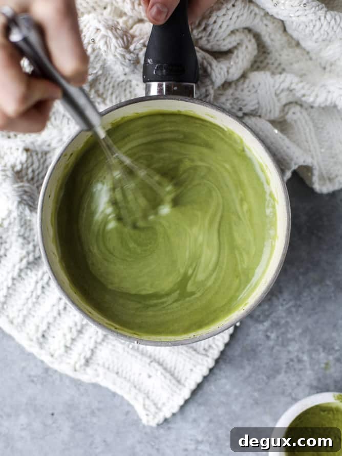 matcha honey hot chocolate with toasted marshmallows I howsweeteats.com 