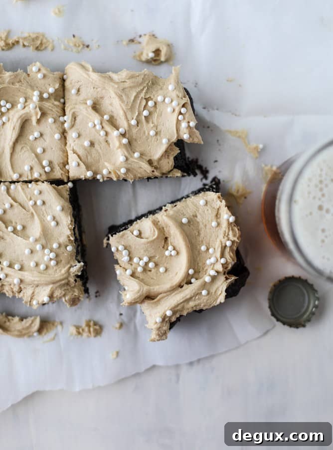 beer brownies I howsweeteats.com 