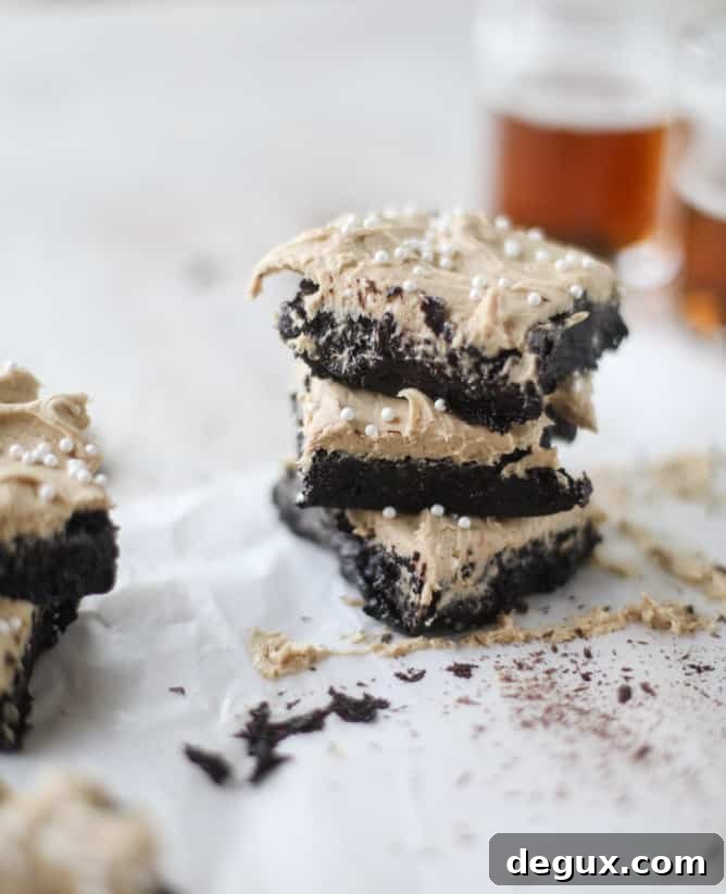 beer brownies I howsweeteats.com