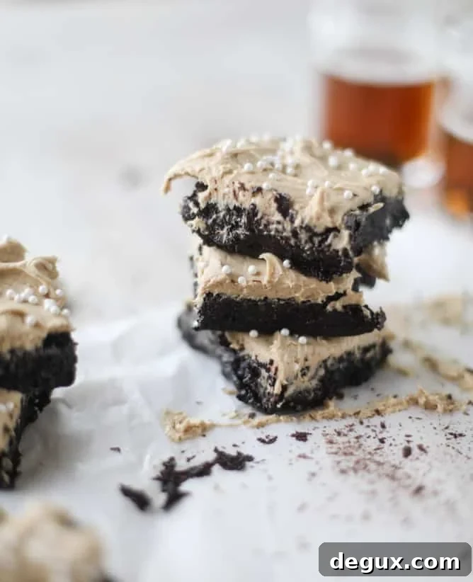 beer brownies I howsweeteats.com