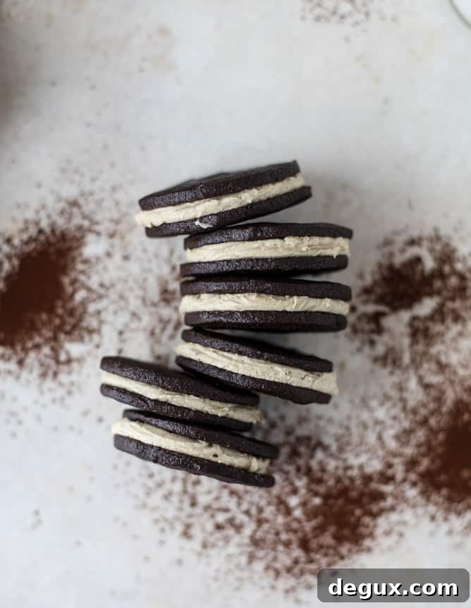 peanut butter oreos I howsweeteats.com 