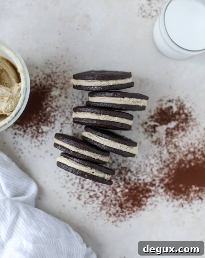 peanut butter oreos I howsweeteats.com 