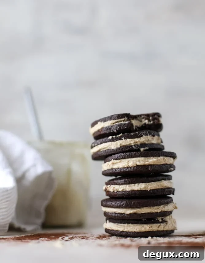 peanut butter oreos I howsweeteats.com 