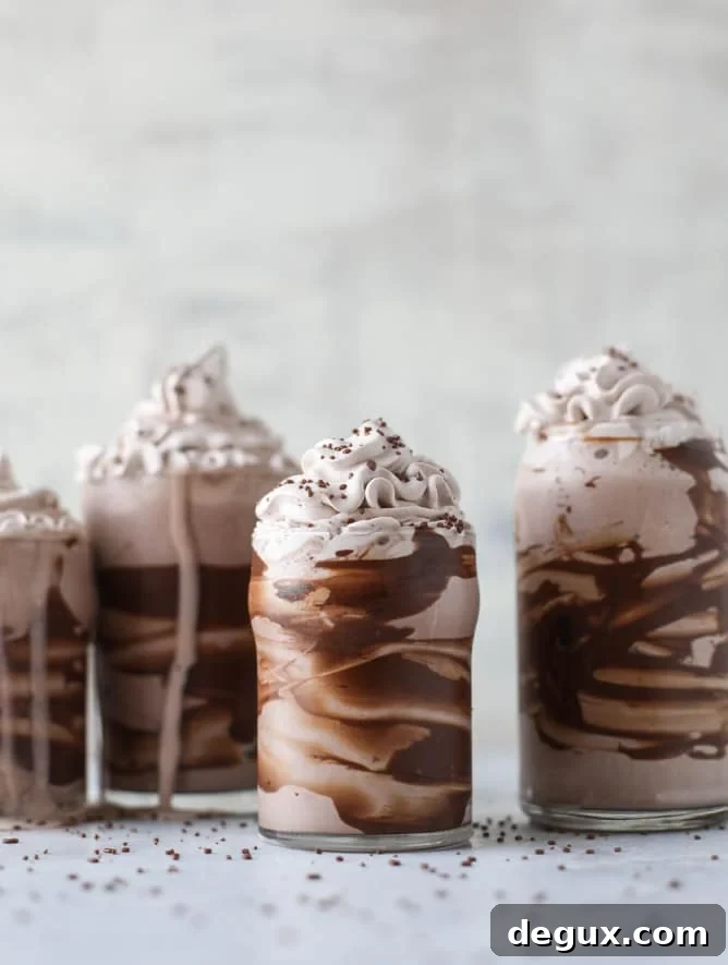chocolate lovers coconut milkshakes I howsweeteats.com