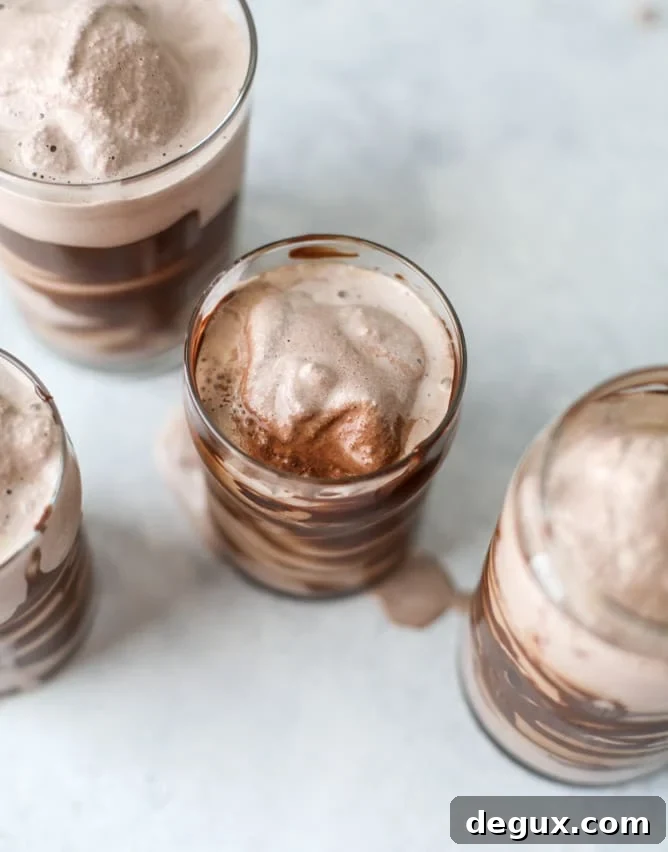 chocolate lovers coconut milkshakes I howsweeteats.com