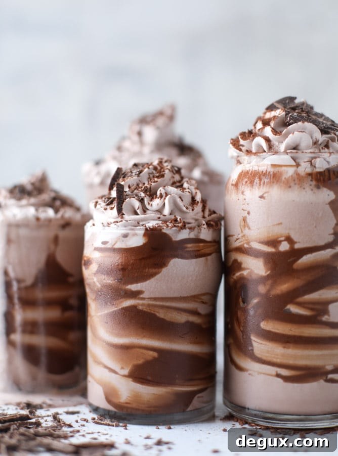 chocolate lovers coconut milkshakes I howsweeteats.com