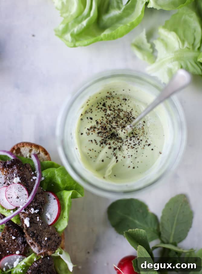 open faced steak sandwich with avocado horseradish I howsweeteats.com 