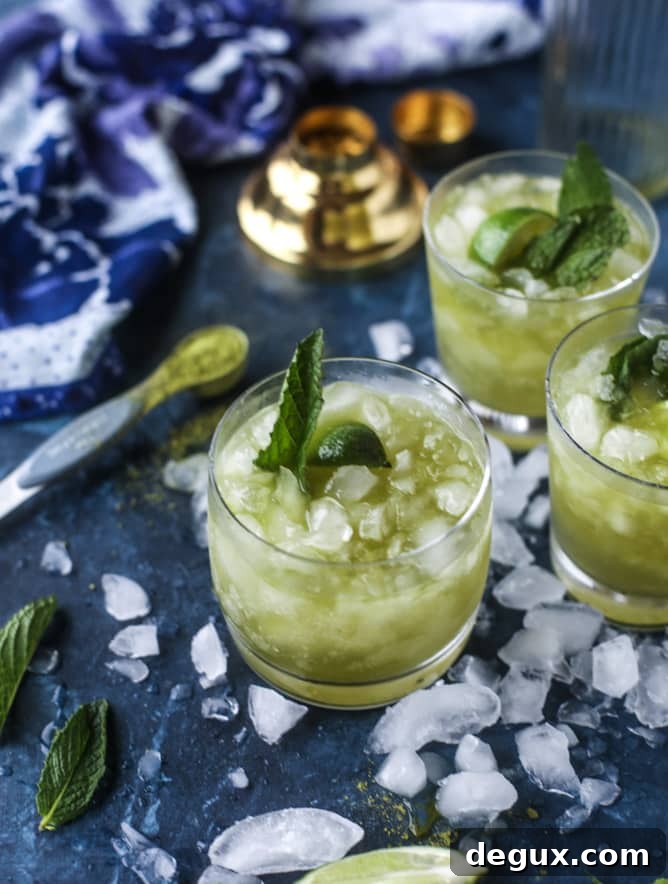 matcha ginger kombucha fizz I howsweeteats.com