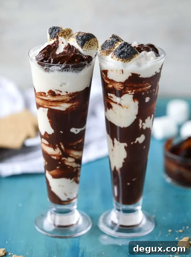 s'mores stout milkshakes I howsweeteats.com 