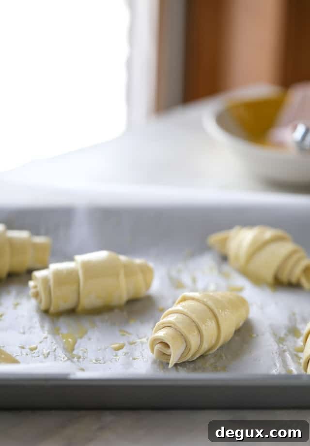 puff pastry almond croissants I howsweeteats.com 