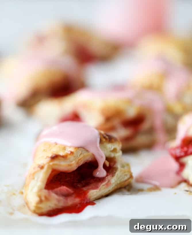mini strawberry pistachio turnovers I howsweeteats.com 