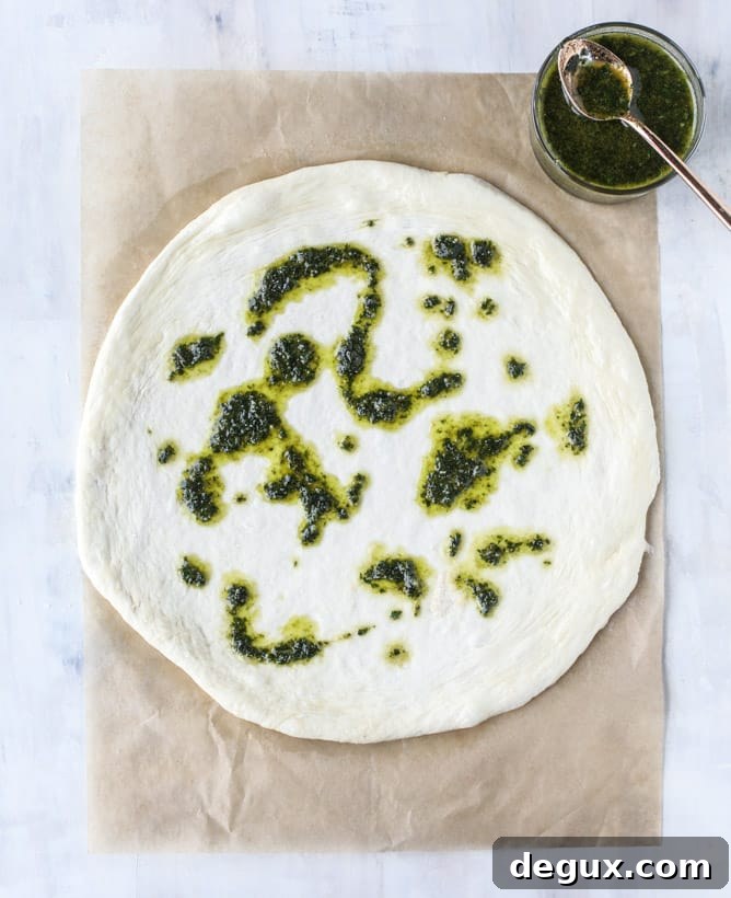artichoke burrata pizza with lemon basil pesto I howsweeteats.com