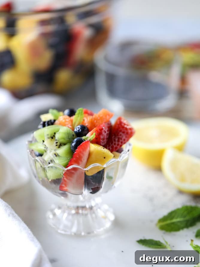 poppy seed fruit salad I howsweeteats.com