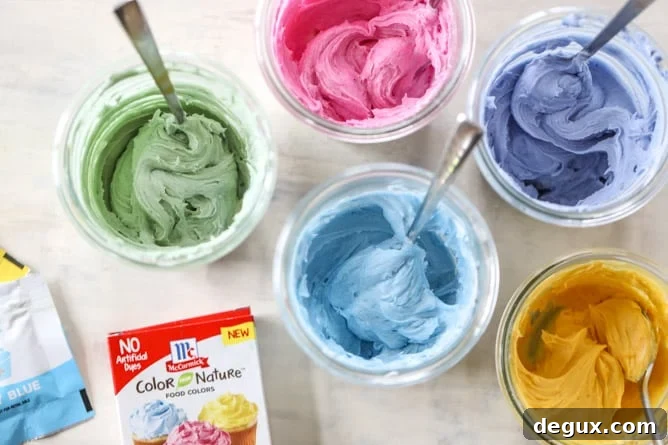 Olive Oil Cupcakes with Rainbow Mascarpone Buttercream (Video) 3 olive oil cupcakes with mascarpone buttercream