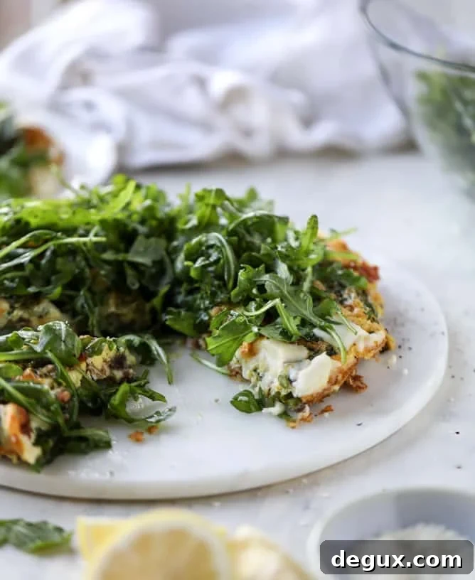 spring vegetable frittata with queso cheese and arugula I howsweeteats.com