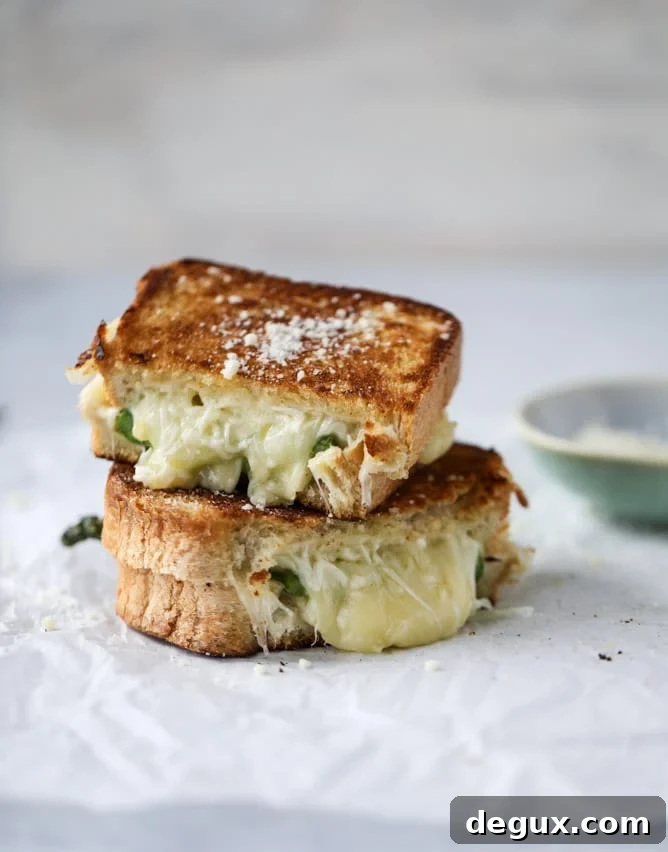 Grilled Asparagus and Brown Butter Dijon Cheese Sandwich 6 asparagus grilled cheese with brown butter & dijon I howsweeteats.com