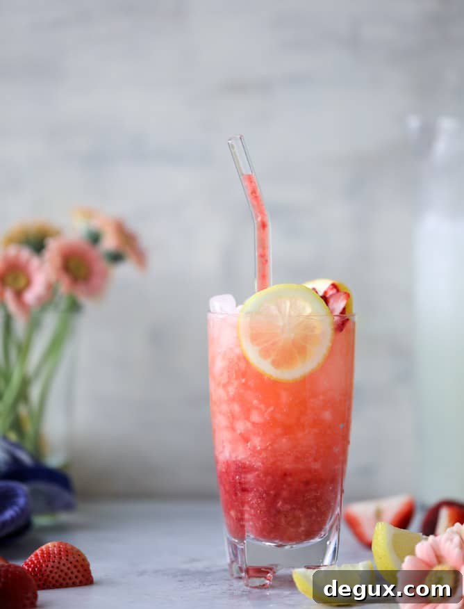 Strawberry Gin Lemonade Recipes: Refreshing Summer Cocktails 2 strawberry gin lemonades I howsweeteats.com