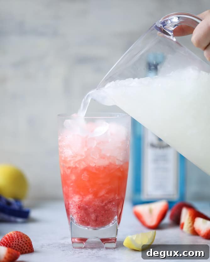 Strawberry Gin Lemonade Recipes: Refreshing Summer Cocktails 5 strawberry gin lemonades I howsweeteats.com