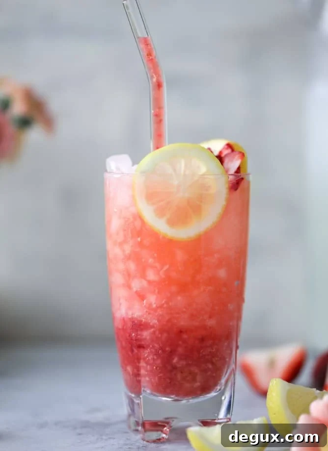 strawberry gin lemonades I howsweeteats.com