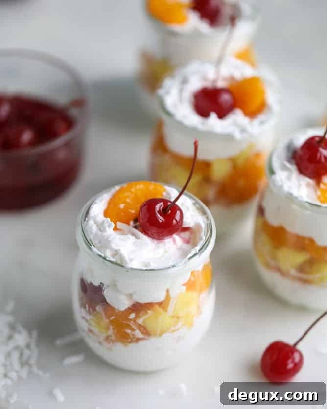 Ambrosia Whipped Yogurt Fruit Parfait Recipe 6 ambrosia whipped yogurt fruit parfaits I howsweeteats.com