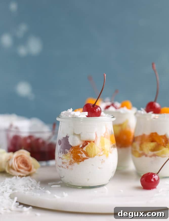 Ambrosia Whipped Yogurt Fruit Parfait Recipe 8 ambrosia whipped yogurt fruit parfaits I howsweeteats.com