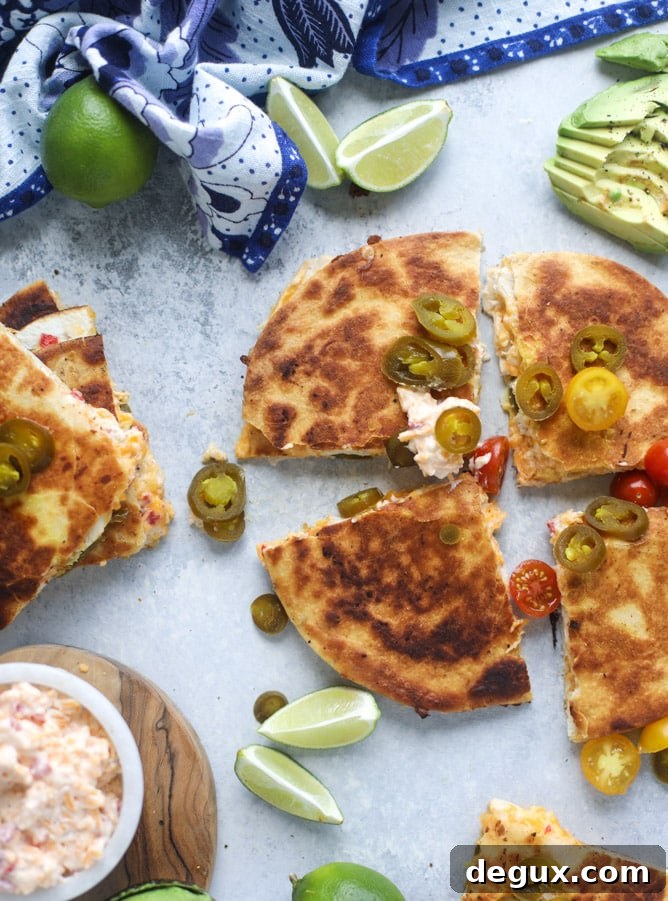 Pimento Cheese and Jalapeño Chicken Quesadillas 5 pimento cheese chicken quesadillas I howsweeteats.com