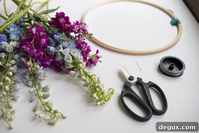 DIY floral chandelier I howsweeteats.com 