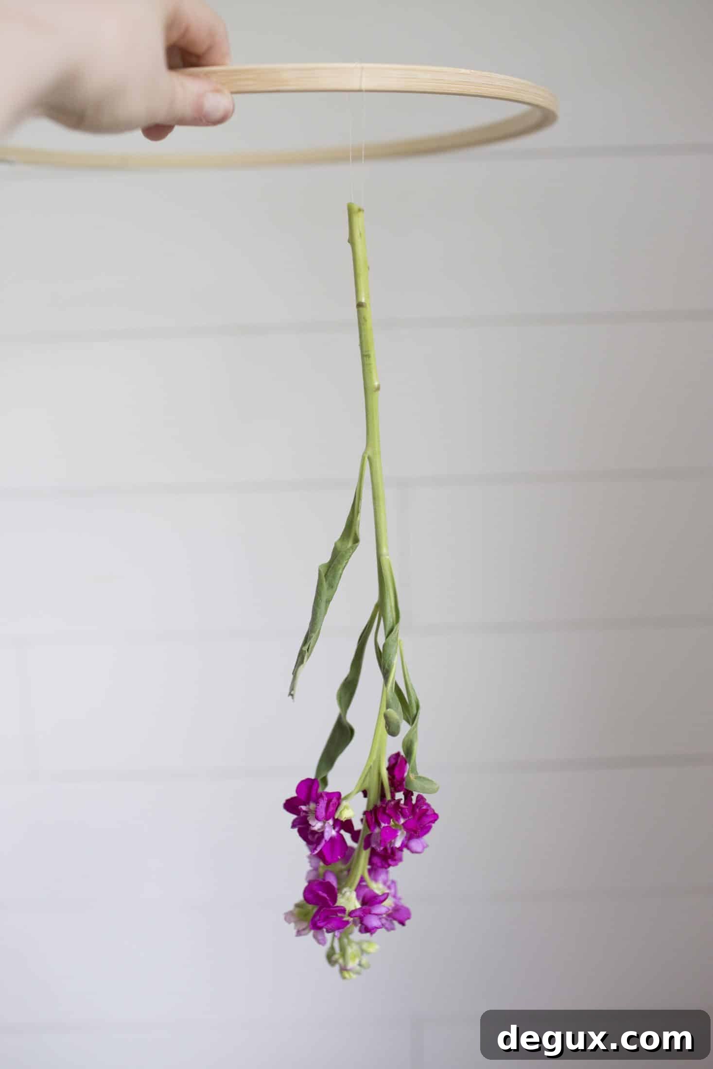 DIY floral chandelier I howsweeteats.com 