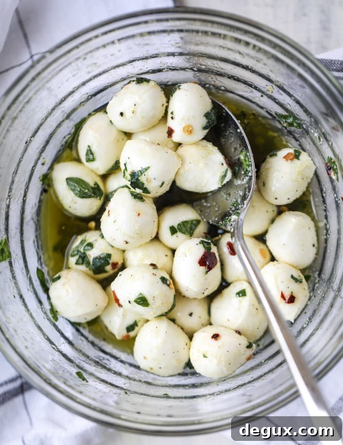 marinated mozzarella melon salad I howsweeteats.com 