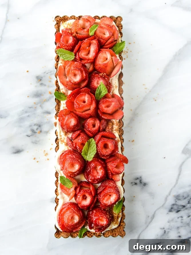 Currently Crushing On: 10 Must-Try Recipes for the Long Weekend 12 5 Ingredient Strawberry Rose Tart and 10 favorite recipes for Memorial Day Weekend I howsweeteats.com