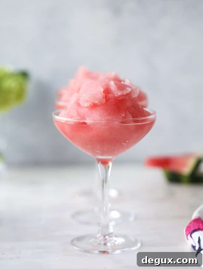 watermelon frosé I howsweeteats.com 