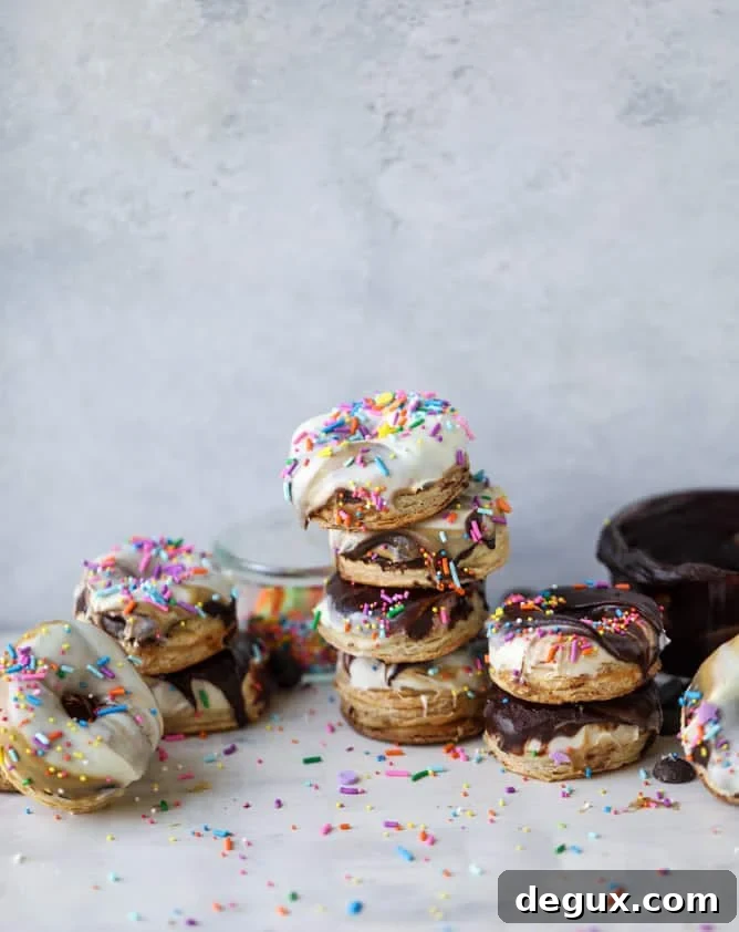 Triple-Dipped Chocolate Peanut Butter Doughnuts Recipe 2 triple dipped chocolate peanut butter doughnuts I howsweeteats.com