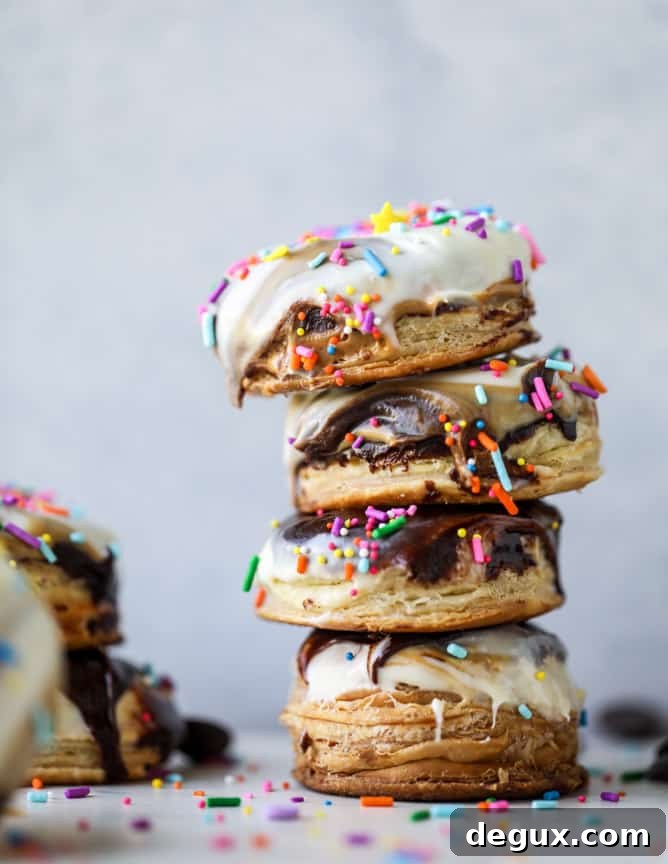 Triple-Dipped Chocolate Peanut Butter Doughnuts Recipe 10 triple dipped chocolate peanut butter doughnuts I howsweeteats.com