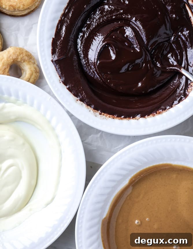 Triple-Dipped Chocolate Peanut Butter Doughnuts Recipe 3 triple dipped chocolate peanut butter doughnuts I howsweeteats.com