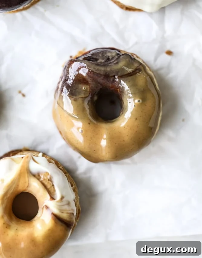 Triple-Dipped Chocolate Peanut Butter Doughnuts Recipe 4 triple dipped chocolate peanut butter doughnuts I howsweeteats.com