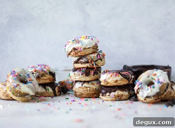 Triple-Dipped Chocolate Peanut Butter Doughnuts Recipe 8 triple dipped chocolate peanut butter doughnuts I howsweeteats.com