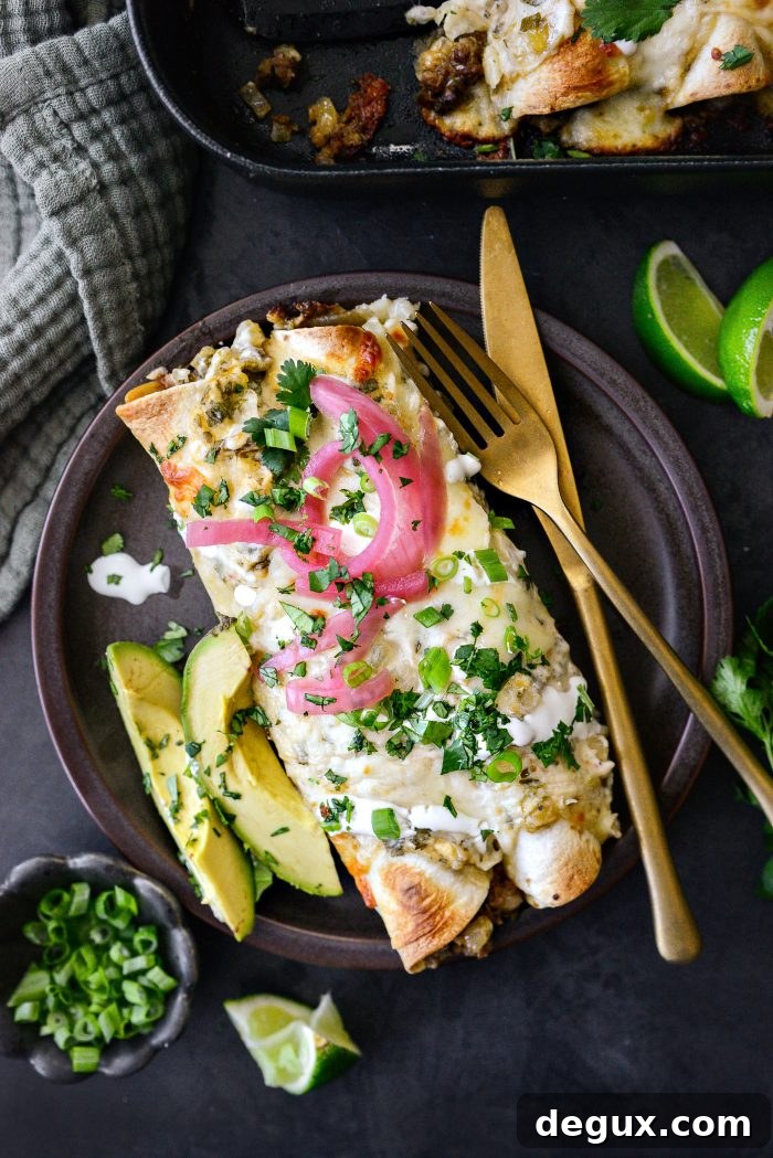 Cheesy Beef Enchiladas with Salsa Verde Recipe 3 Cheesy Beef Enchiladas Verde