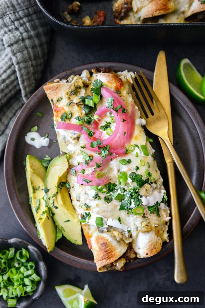 Cheesy Beef Enchiladas with Salsa Verde Recipe 17 Cheesy Beef Enchiladas Verde