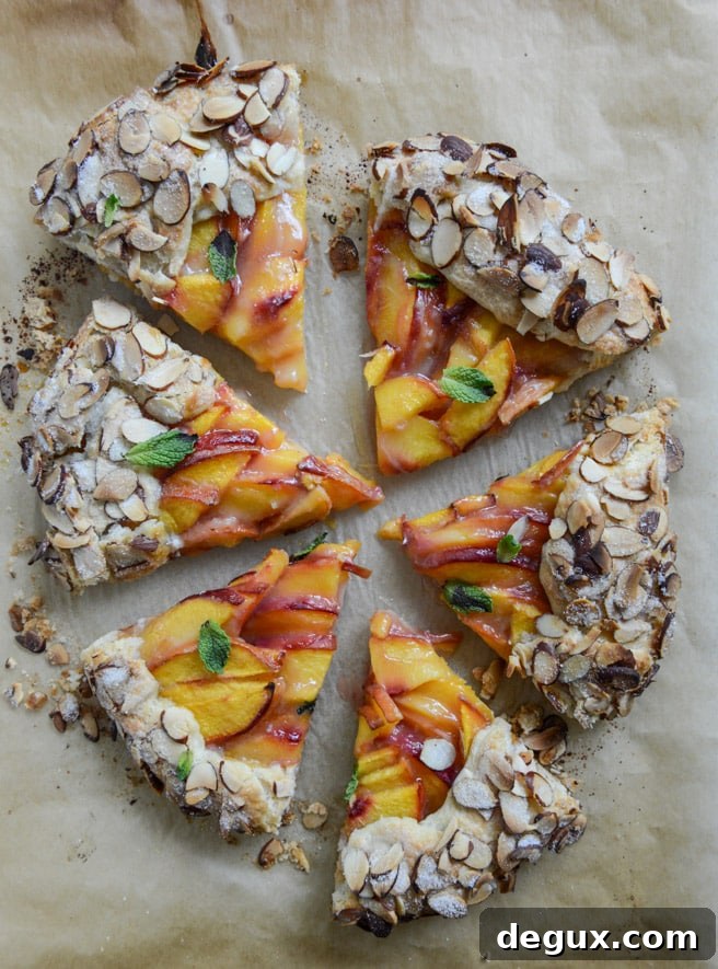 Who I’m Crushing On Right Now 5 Ginger Peach Galette with Almond Crust I howsweeteats.com