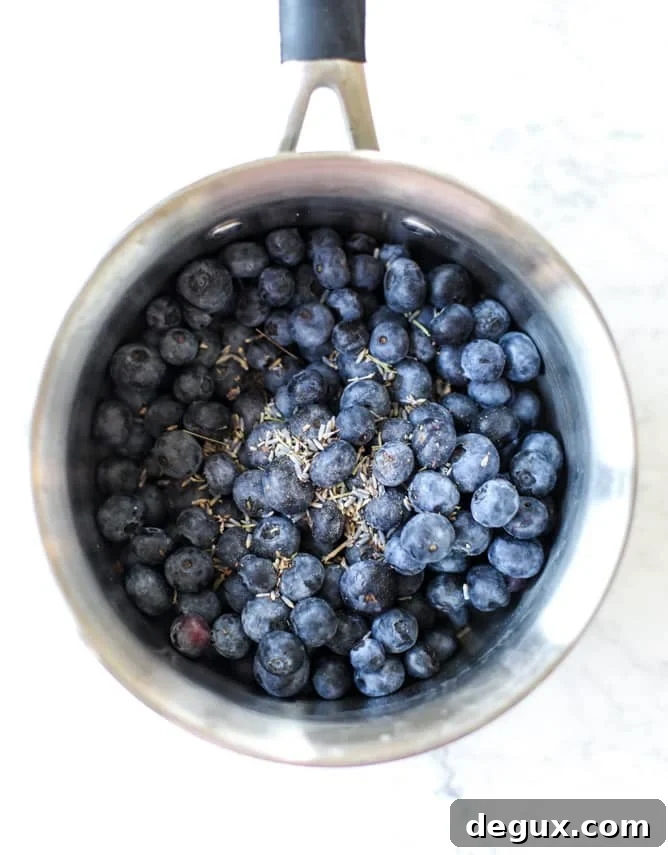 Blueberry Lavender Chia Jam Recipe for Overnight Toasts 3 easy blueberry lavender chia jam I howsweeteats.com