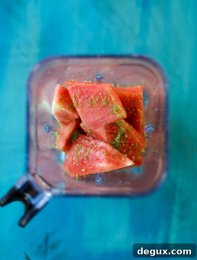 frozen watermelon lime agua fresca