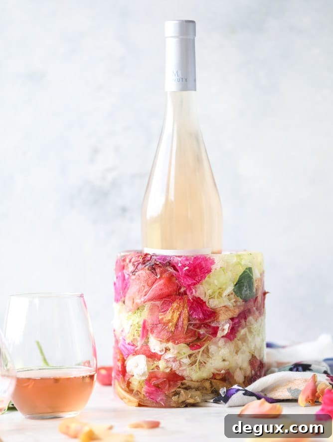 DIY Floral Ice Bucket Tutorial (Video Guide) 6 how to make a floral ice bucket - VIDEO! I howsweeteats.com