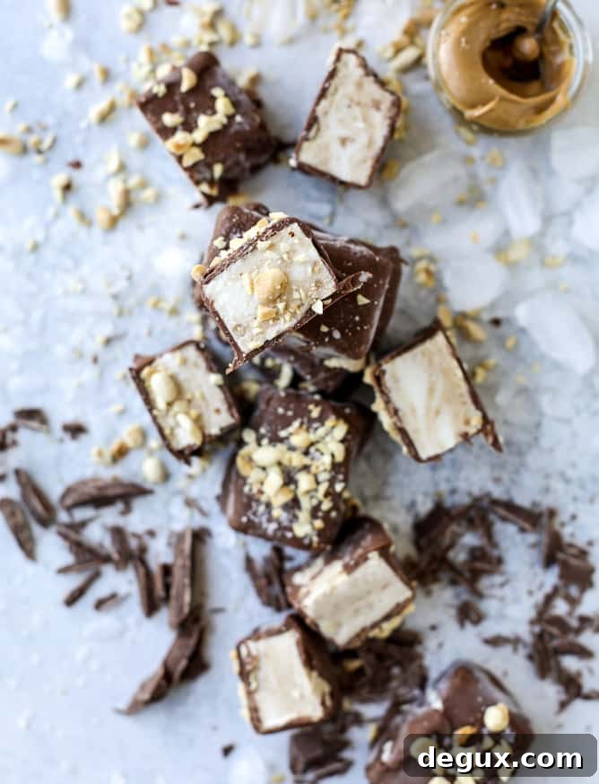 salted peanut butter ice cream bars I howsweeteats.com 
