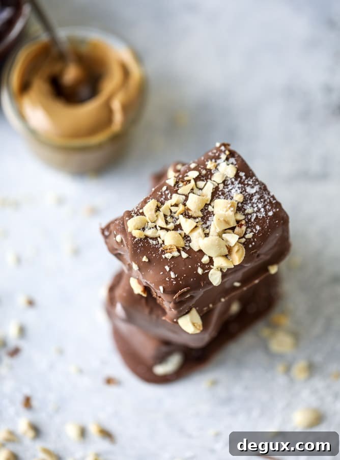 salted peanut butter ice cream bars I howsweeteats.com