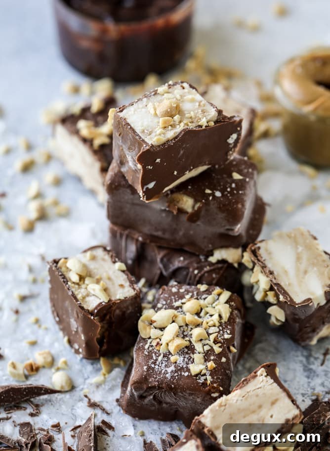 salted peanut butter ice cream bars I howsweeteats.com