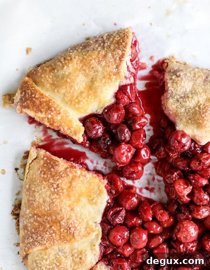 Sour Cherry Galette Recipe: Flaky Crust and Tart Filling 8 the best sour cherry galette I howsweeteats.com