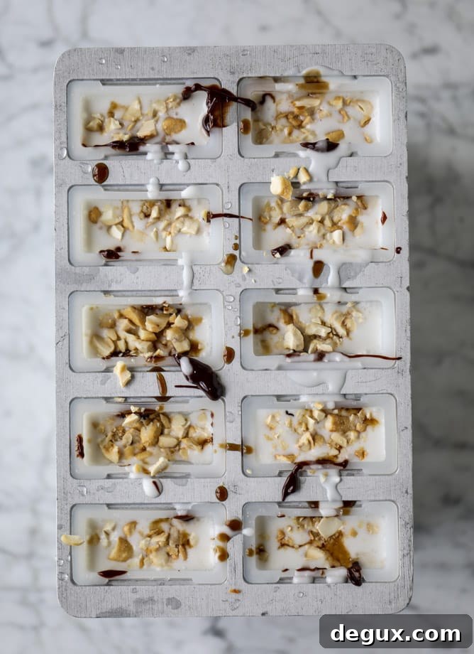 coconut chocolate caramel cashews pops I howsweeteats.com 